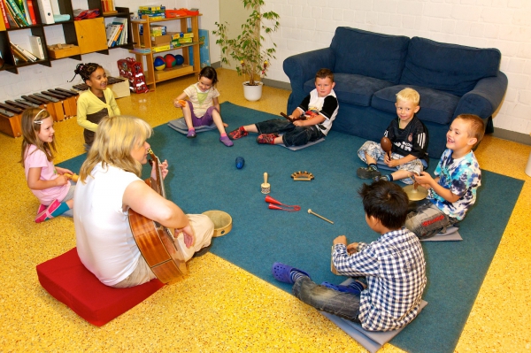 Musikalische Früherziehung ist ein Schwerpunkt in unserer Einrichtung.