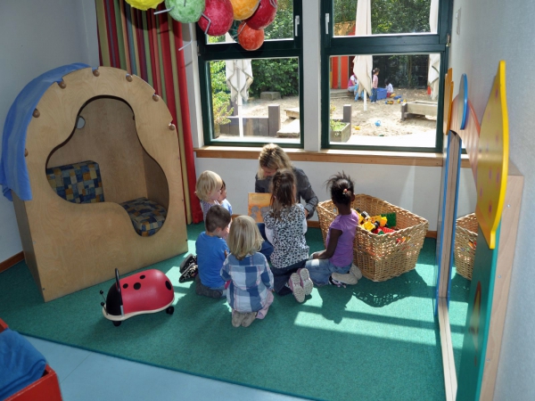 In unseren Räumen finden die Kinder ein Angebot von verschiedenen Materialien zum Spielen, Ausprobieren und Wahrnehmen vor.