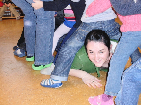 Auch die Erzieherinnen haben immer viel Freude an gemeinsamen Aktivitäten mit den Kindern!
