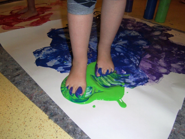 Die Kinder lernen verschiedenste kreative Techniken kennen!