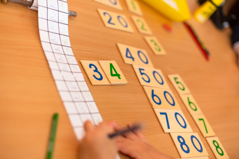Die "Zahlenrolle" ist bei den Kindern sehr beliebt.
