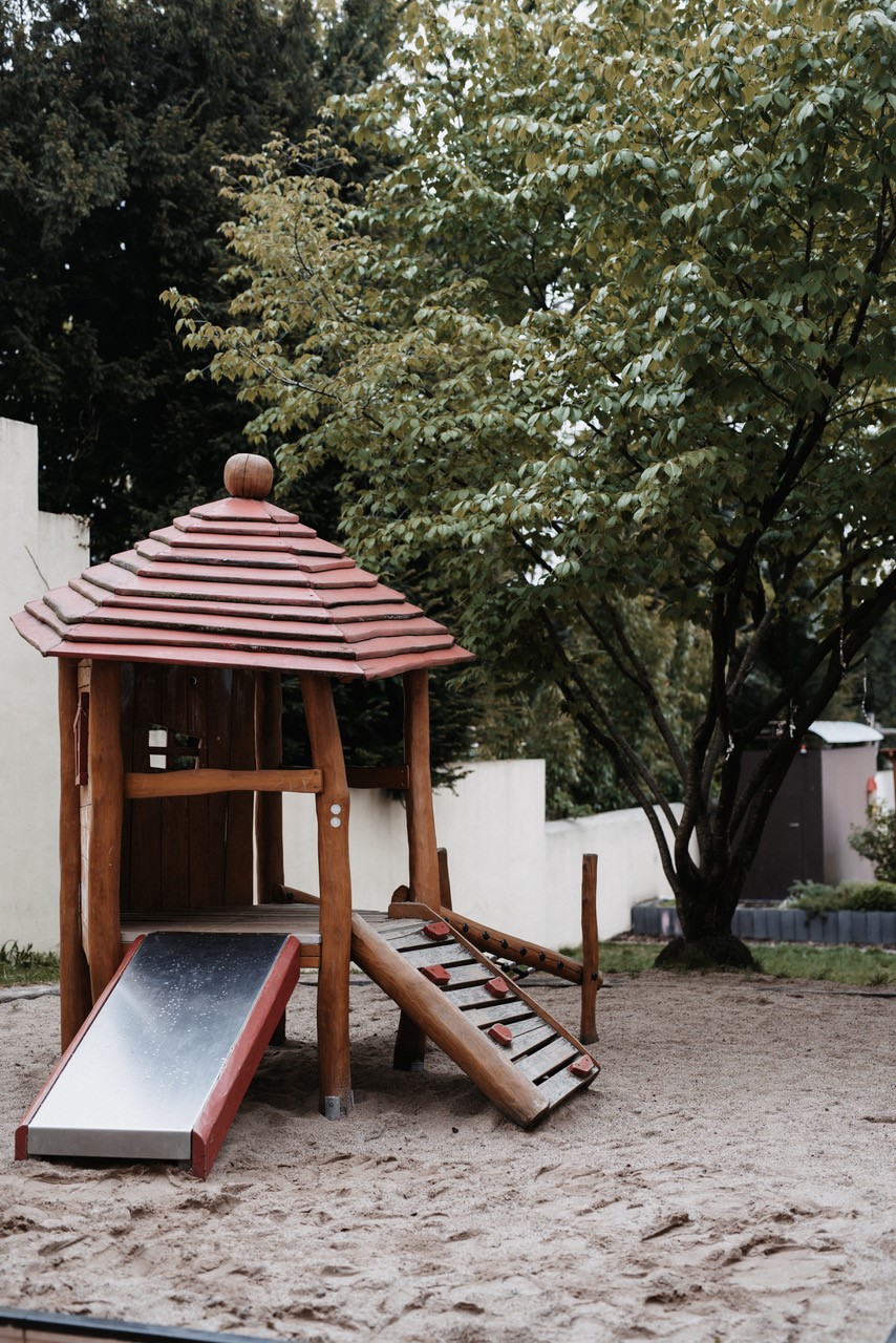 Außenbereich der U3 Kinder
