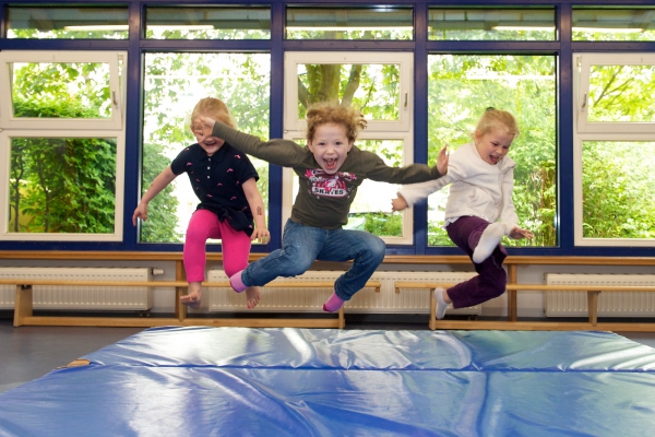 In unserer Turnhalle