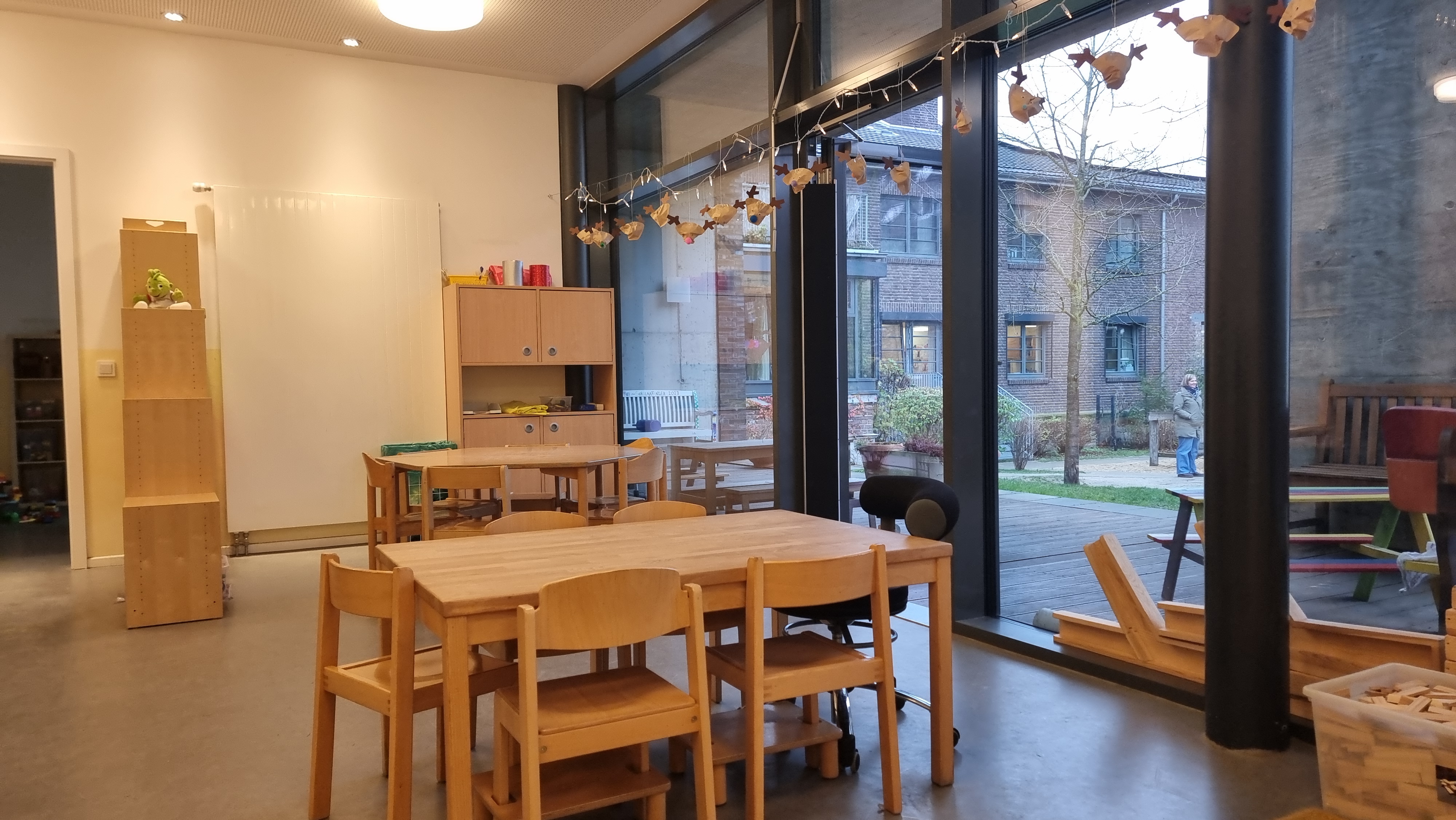 Gelbe Gruppe. T1 Gruppe mit Kindern im Alter von 2 Jahren bis zum Schuleintritt. Diese Gruppe hat einen separaten Bauraum.