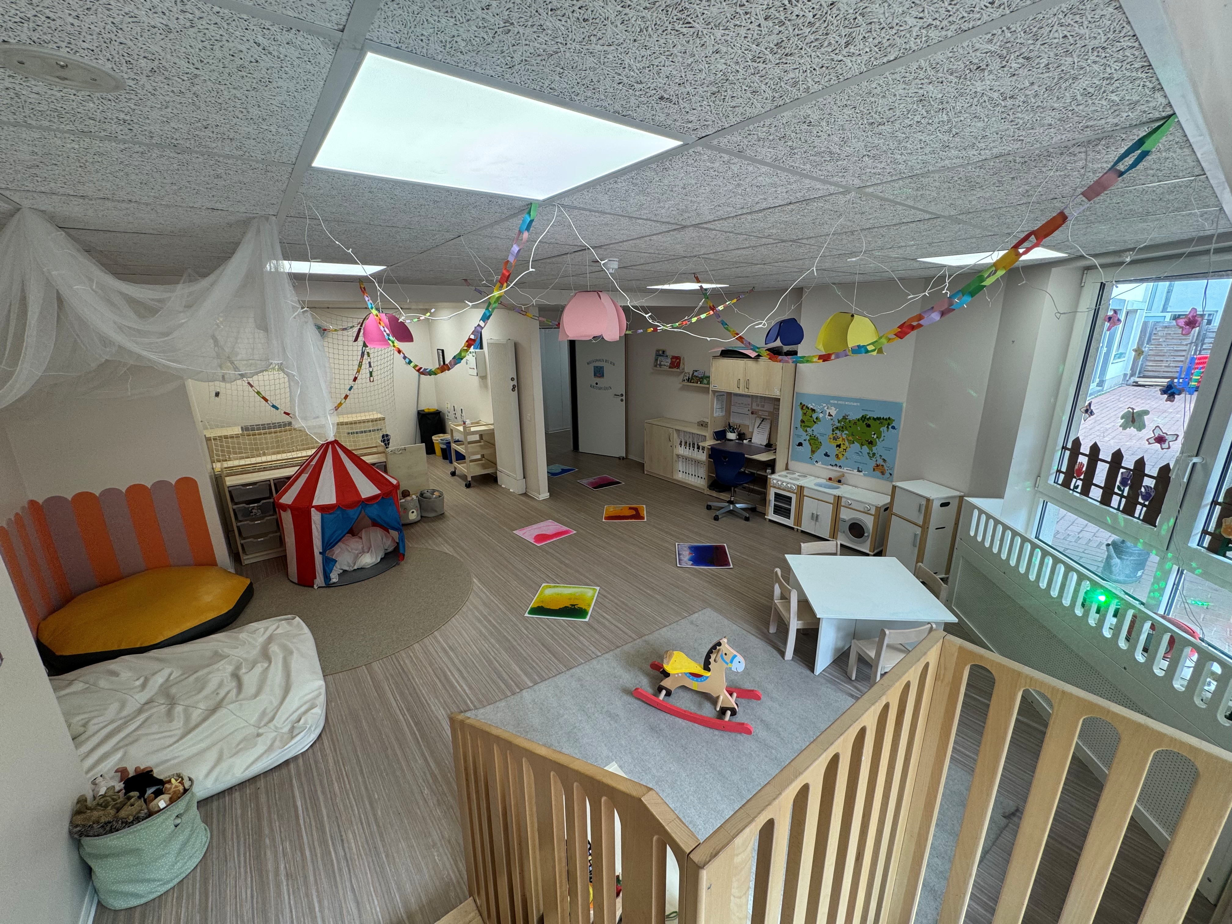 In unserer Wasserflohgruppe, ist Platz zum wohlfühlen für die Jüngsten unserer Kinder